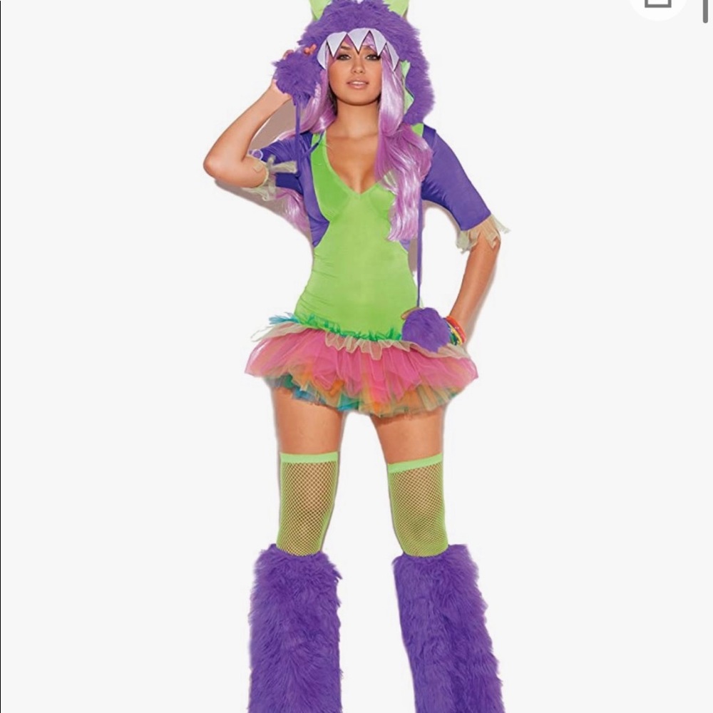 monster costume dress ONLY purple green costume dress